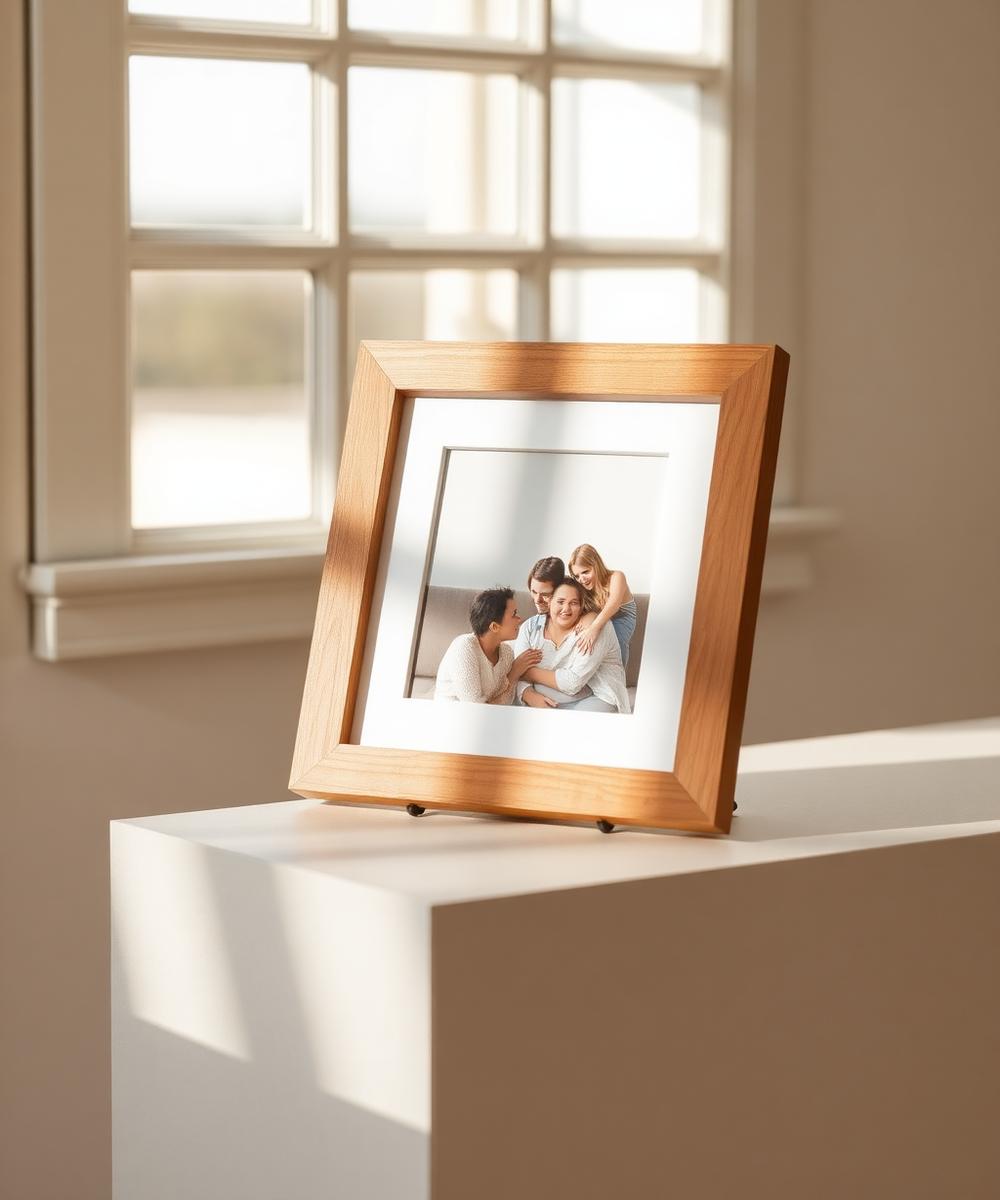 Solid walnut frame